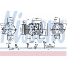 890142 NISSENS Компрессор, кондиционер