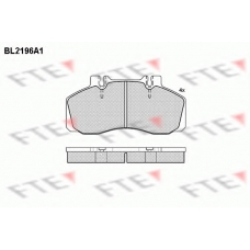 BL2196A1 FTE Комплект тормозных колодок, дисковый тормоз