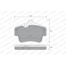 151-2679 WEEN Комплект тормозных колодок, дисковый тормоз