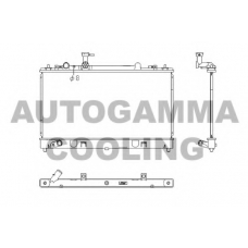 107444 AUTOGAMMA Радиатор, охлаждение двигателя