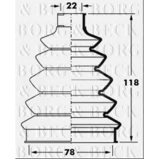 BCB6060 BORG & BECK Пыльник, приводной вал