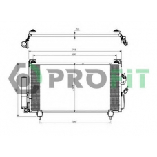 PR 1602C1 PROFIT Конденсатор, кондиционер