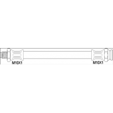 G1901.26 WOKING Тормозной шланг