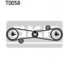 VKMA 02501 SKF Комплект ремня грм