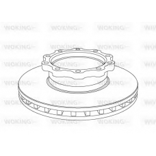 NSA1038.20 WOKING Тормозной диск