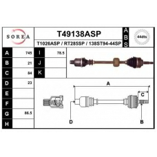 T49138ASP EAI Приводной вал