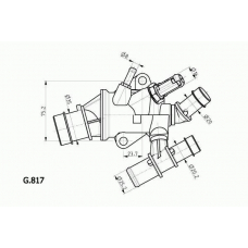 G.817.88 BEHR Термостат, охлаждающая жидкость