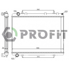 PR 0523A1 PROFIT Радиатор, охлаждение двигателя