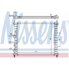 61786A NISSENS Радиатор, охлаждение двигателя