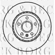 BBD5843S BORG & BECK Тормозной диск