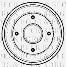 BBR7099 BORG & BECK Тормозной барабан