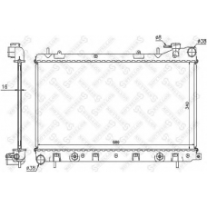 10-25381-SX STELLOX Радиатор, охлаждение двигателя