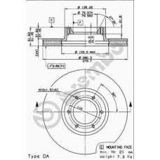 09.7717.10 BREMBO Тормозной диск