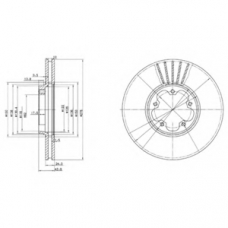 BG3676 DELPHI Тормозной диск
