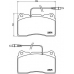 P 23 082 BREMBO Комплект тормозных колодок, дисковый тормоз