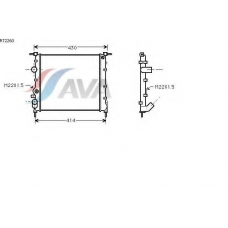 RT2260 AVA Радиатор, охлаждение двигателя