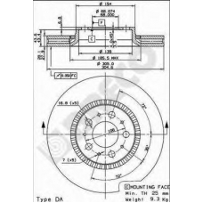 BS 8469 BRECO Тормозной диск