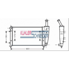 1700711 KUHLER SCHNEIDER Радиатор, охлаждение двигател