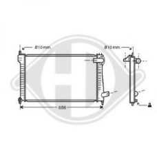 8406004 DIEDERICHS Радиатор, охлаждение двигателя