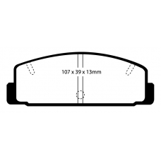 DP2729 EBC Brakes Колодки тормозные