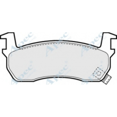 PAD509 APEC Комплект тормозных колодок, дисковый тормоз