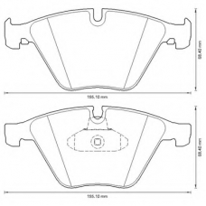 573305B BENDIX Комплект тормозных колодок, дисковый тормоз