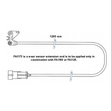 FAI173 DURON Сигнализатор, износ тормозных колодок