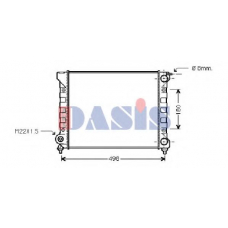 040520N AKS DASIS Радиатор, охлаждение двигателя