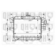 QER2550 QUINTON HAZELL Радиатор, охлаждение двигателя