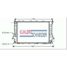 5011401 KUHLER SCHNEIDER Радиатор, охлаждение двигател