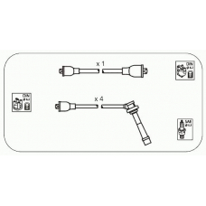 JP123 JANMOR Комплект проводов зажигания