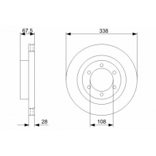 0 986 479 304 BOSCH Тормозной диск