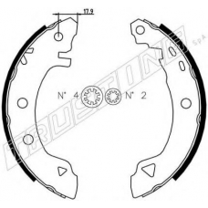 004.007 TRUSTING Комплект тормозных колодок