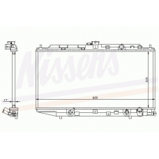 62255 NISSENS Радиатор, охлаждение двигателя