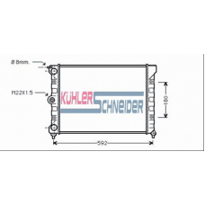 1301901 KUHLER SCHNEIDER Радиатор, охлаждение двигател