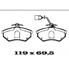 BL1303A2 FTE Комплект тормозных колодок, дисковый тормоз