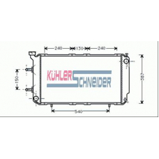 2502001 KUHLER SCHNEIDER Радиатор, охлаждение двигател