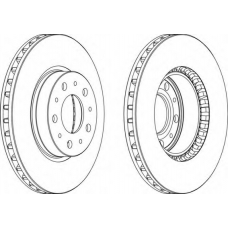 DDF255-1 FERODO Тормозной диск