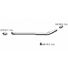 522571 ERNST Труба выхлопного газа