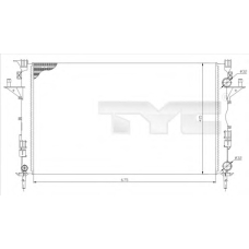 728-0049-R TYC Радиатор, охлаждение двигателя