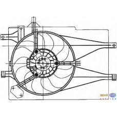 8EW 351 041-041 HELLA Вентилятор, охлаждение двигателя