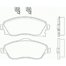 MDK0149 MINTEX Комплект тормозов, дисковый тормозной механизм