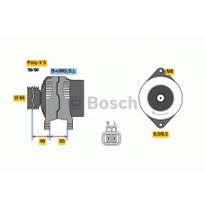 0 986 080 690 BOSCH Генератор