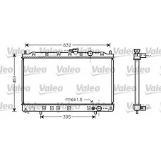 734812 VALEO Радиатор, охлаждение двигателя