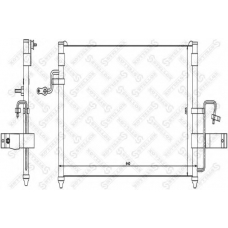 10-45062-SX STELLOX Конденсатор, кондиционер