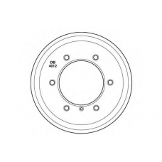 DB4012 TRW Тормозной барабан