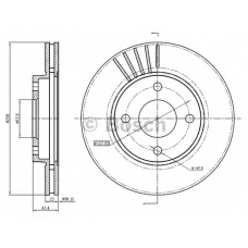 0 986 BB4 295 BOSCH Тормозной диск