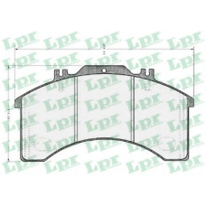 05P309 LPR Комплект тормозных колодок, дисковый тормоз