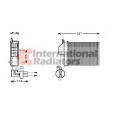 17006259 VAN WEZEL Теплообменник, отопление салона