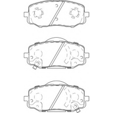 FD7435A NECTO Комплект тормозных колодок, дисковый тормоз